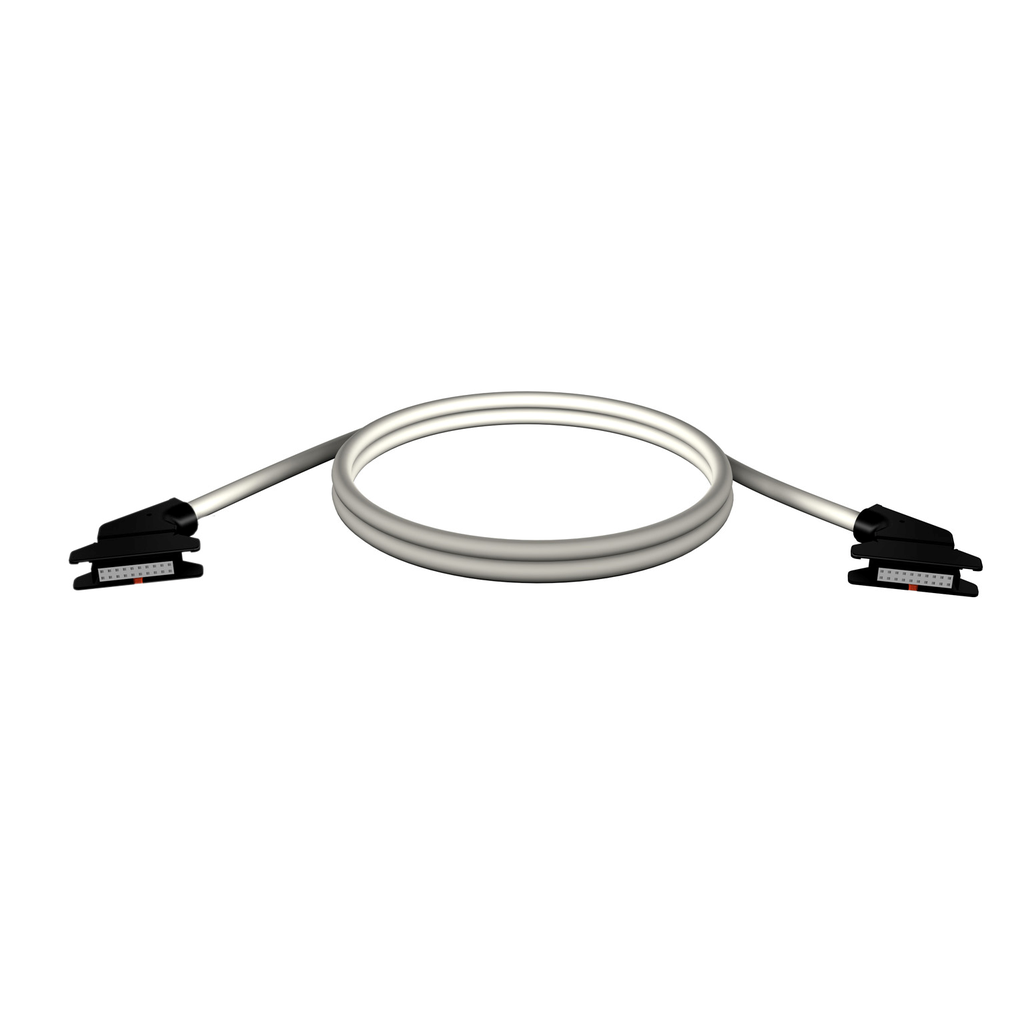 TSXCDP102 - Cable de conexión de cinta enrollada - para módulo de E/S con conectores HE10 - 1 m