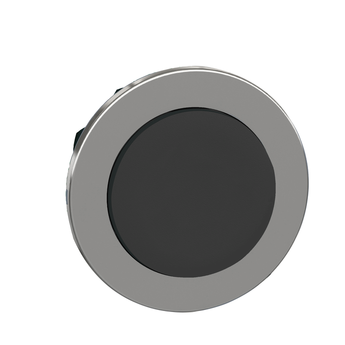 Head for non illuminated push button, Harmony XB4, flush mounted black projecting pushbutton