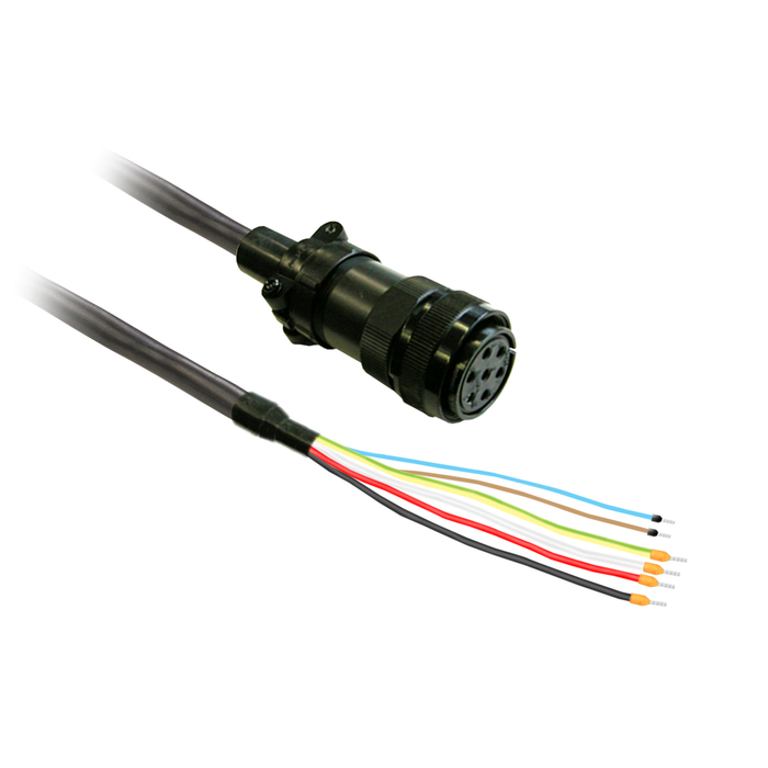 power cable 3m shielded 4x 3,3mm², BCH2 brake MIL connector