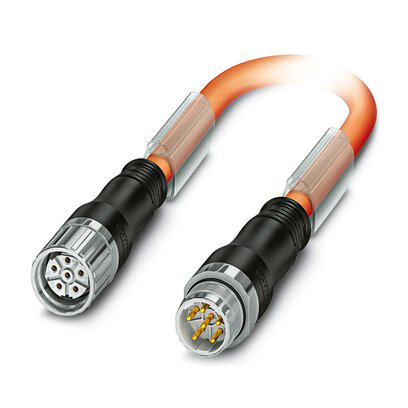 1618965 - K-5E-M23 M9/5,0-C02/M23 F8 - Conector de plástico moldeado en ambos lados
