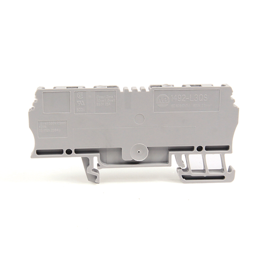1492-L3QS-B - Spring Clamp Terminal Block,Side-by-Side Two-Circuit Feed-Through Block,2.5mm² (# 26 AWG - # 12 AWG),Standard Feedthrough,Blue