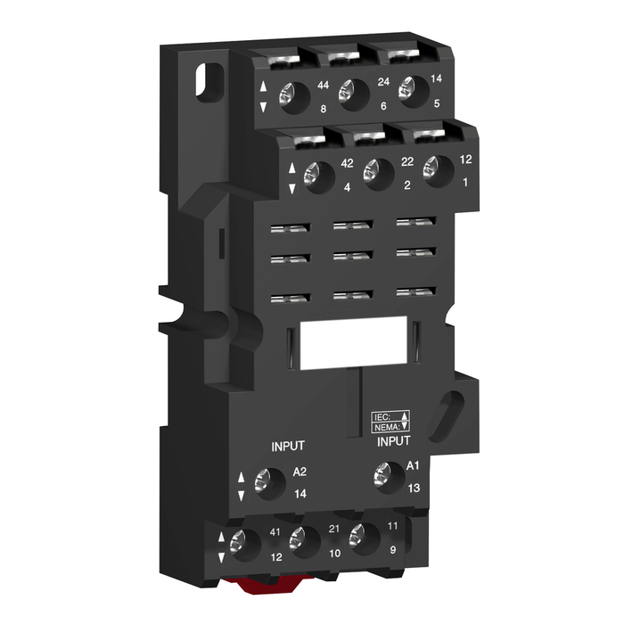 RPZF3 - Socket, Harmony, for RPM3 power relays, 16A screw clamp terminals, mixed contact