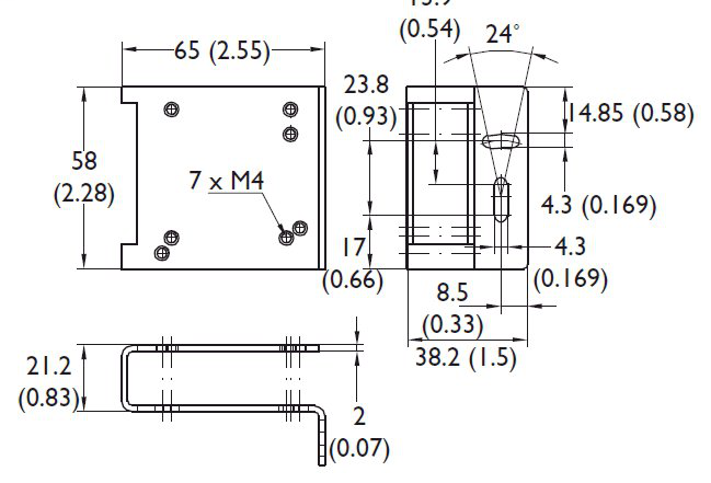 45BPD-BKT2 Protective Mounting Bracket