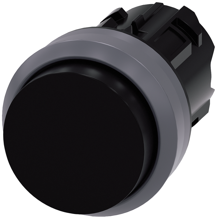 3SU10300BB100AA0 - PUSHBUTTON, MOM, BLK, RAISED