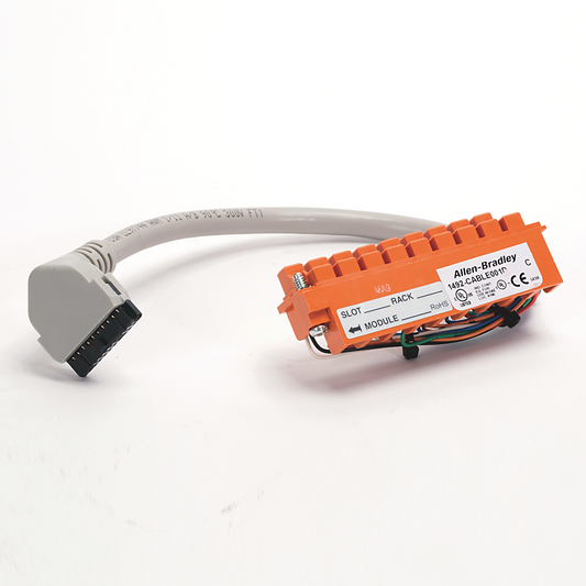 1492-CABLE001D - Pre-wired cable for 1746-OW16 & -OX8 Output Modules & non-narrow IFMs, 20 conductors, #22 AWG, w/1746-RTB25C connector & IFM 20-pin connector, length 0.1 meter (0.328 feet)
