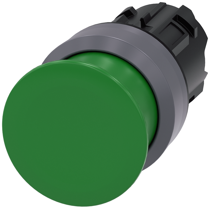 3SU10301AD400AA0 - PUSHBUTTON, MOM, GRN, MH CAP O30MM