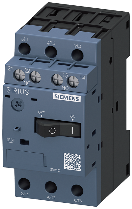 3RV1011-1AA15 - MSP S00, 1.1-1.6A, SCW&TRANS.AUX.1NO/1NC