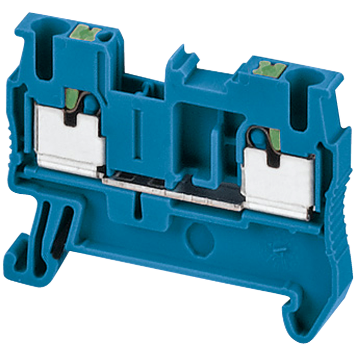 NSYTRP22BL - Terminal block, Linergy TR, push-in type, feed through, 2 points, 2.5mm², blue, set of 50