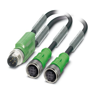 1381109 - SAC-3P-M12Y/2X2-PUR/M12FSB NLY - Sensor/actuator cable
