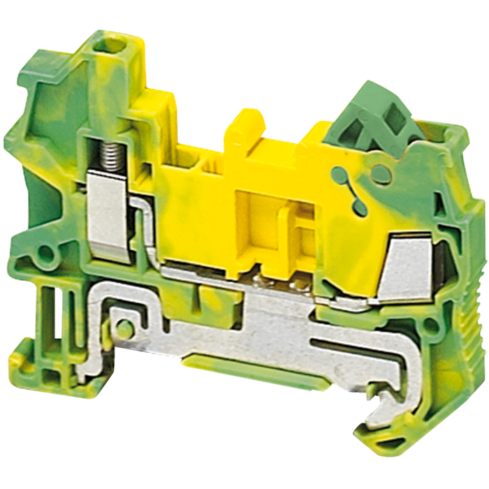 NSYTRH12PE - Terminal block, Linergy TR, hybrid, protective earth, 2 points, screw-idc, 1,5mm², green