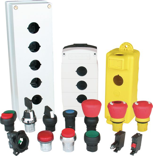 800FM-SJ23 - 800F Selector-Jog Push Button - Metal, 2 Positions, Green, Standard Pack (Qty. 1)