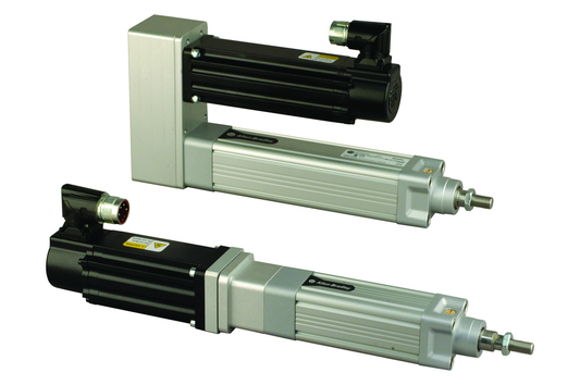 VPAR-B1100E-W2B - Cilindros eléctricos serie VP, 100 mm (4,15 pulg.), 460 V CA, codificador digital multivuelta absoluto de 23 bits (protocolo Hiperface DSL), clasificación SIL 2 (PLd), canal de seguridad secundario de 12 bits, sin freno