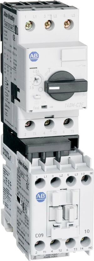 190E-DNKL2-DC25C - Arrancador Eco 190E / Arrancador Compacto 190S MCS, 100-C23, Tipo Abierto Común, 1 NA 0 NC, 140M-D8E (Marco D), High Break Plus, Contacto Auxiliar Interno 1 NA + 1 NC, 18-25 A, 200-230 V 50/60 Hz