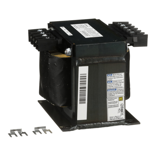 9070T500D50 - Transformer, Type T, industrial control, 500VA, 1 phase, 240/416/480/600V primary, 99/120/130V secondary, 115C rise