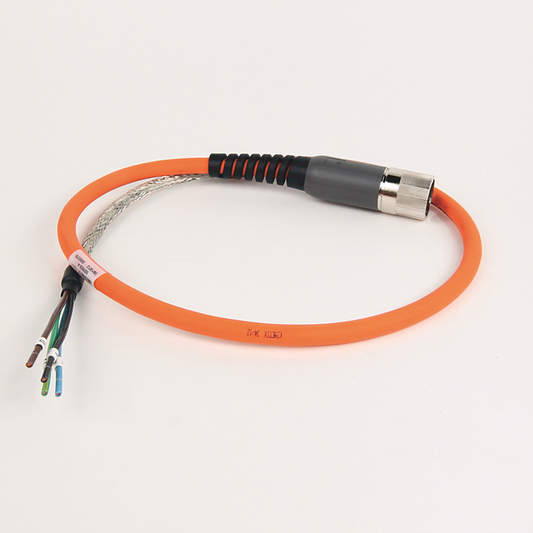 2090-CPWM7DF-14AA01 - SpeedTEC Cable, Motor Power Only, SpeedTec DIN Connector, Drive-end, Flying-lead, 14 AWG, Standard (Non-Flex), 1 Meter