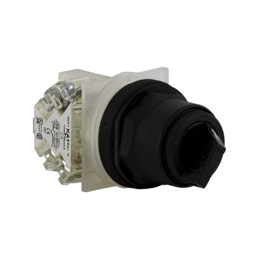 9001SKS11BH13 - Interruptor selector, Harmony 9001SK, plástico, mango estándar, negro, 30 mm, 2 posiciones, fijación, 1 C/O