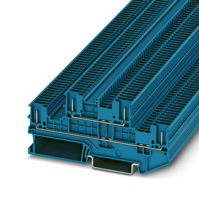 3213878 - PTTB 1,5/S/4P BU - Bloque de terminales de doble nivel (Cantidad: 50)