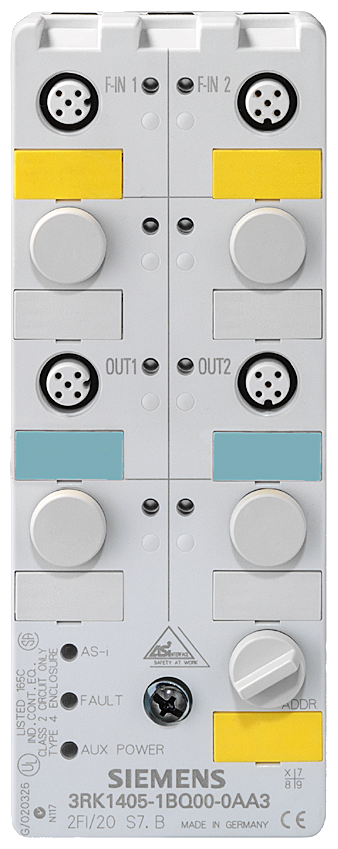 3RK1405-1BQ00-0AA3 - MODO DE SEGURIDAD AS-I, K60F, 2FE/FA, U AUX