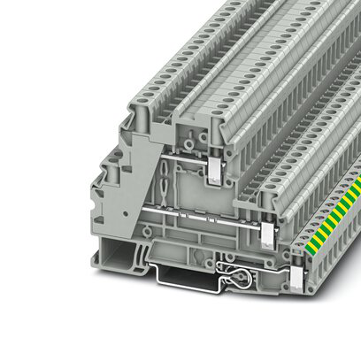 3214360 - UT 4-PE/L/L - Bloque de terminales modular de tierra