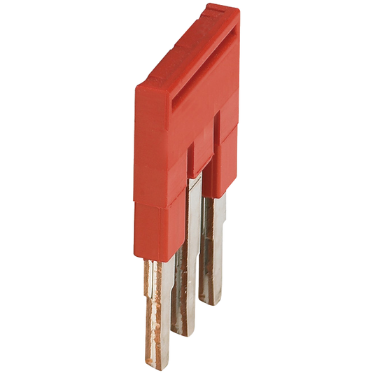 NSYTRAL23 - Puente enchufable, Linergy TR, 3 puntos, para bornas de 2,5 mm², rojo, 3 vías, juego de 50