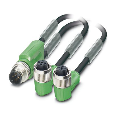 1669013 - SAC-3P-M12Y/2X1,5-PUR/M12FR B - Sensor/actuator cable